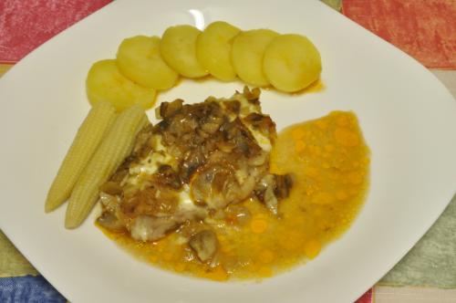 Grilovaná vepřová pečeně v houbové  zálivce – Snadné Česko recept, zvládnete za 30 - 45 minut